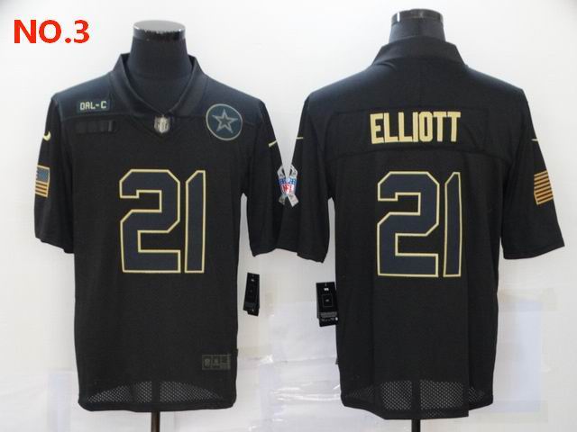 Men's Dallas Cowboys #21 Ezekiel Elliott Jerseys NO.3;